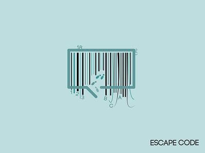 Escape Code - Escape Room Logo design illustration logo