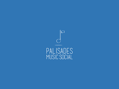 Palisades Music Social branding design illustration logo music vector