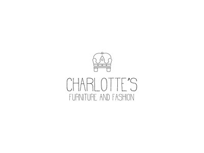 Charlotte's Furniture branding design fashion furniture furniture store illustration logo store vector