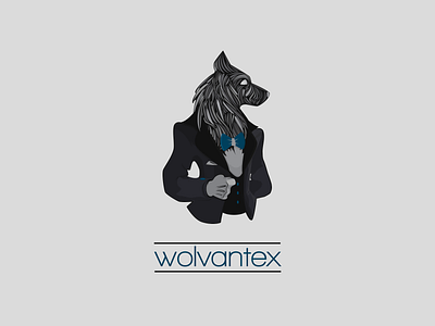 Wolvantex animal branding design illustration logo vector wolf