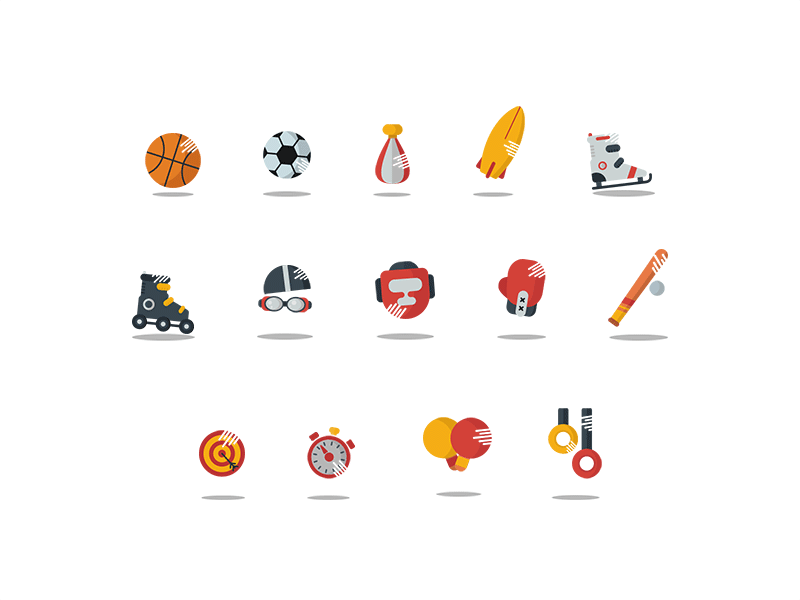 Sport Icons animation design icon design icon set illustration sport vector