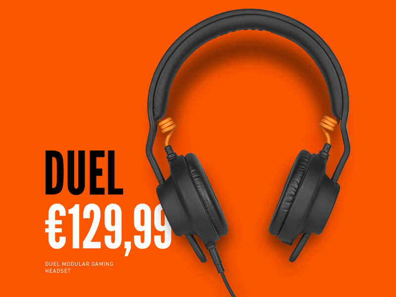 Modular Gaming Headset Promotions ads design esport fnatic gaming gaming headset gear headphones promotions