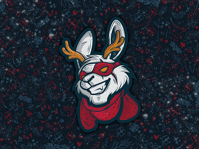 Happy Holidays! bunny design esports gaming happy holidays holidays illustration logo misfits vector winter