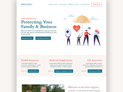 Family Focused Insurance Agency design wordpress
