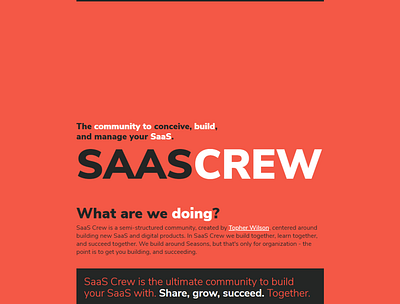 SaaSCrew design website