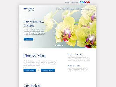 Floral Site blog design website wordpress