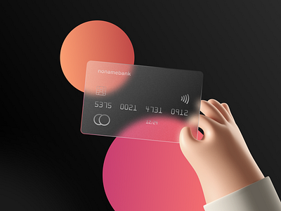 Glass Card Design banking app blurred background card design credit card figma glass ui