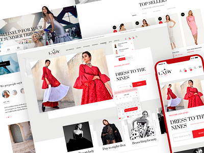 Lady Jetset ecommerce responsive ui ux web webdesign website