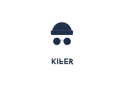 Killer branding hat killer logo man mark sunglass symbol