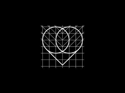 Heart heart logo monogram ornament piscis symbol vesica