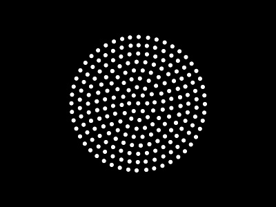 Phyllotaxis Spiral golden logo mean monogram ornament phyllotaxis spiral symbol