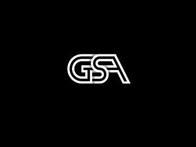GSA a branding g logo marks monogram phage s symbol