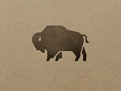 Bison animal bison icon logo