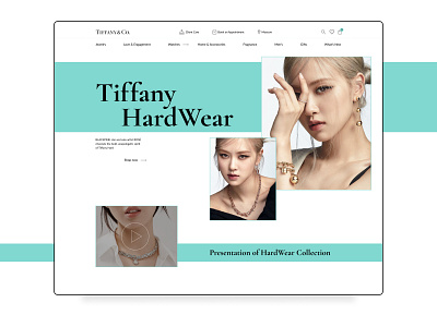 Redesign of Tiffany&Co. design freelance jewelry tiffany ui ux