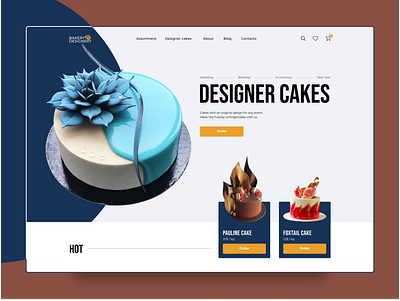 Design concept for confectionery cakes cook design for confectionery freelance logo ui ux