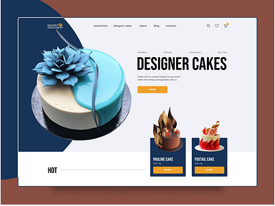 Design concept for confectionery cakes cook design for confectionery freelance logo ui ux