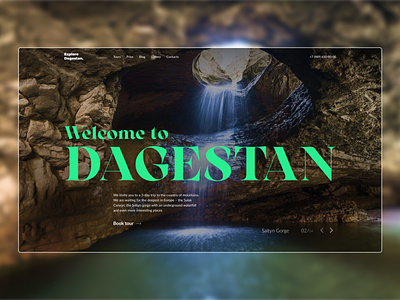 UI concept for tour agency by Dagestan concept dagestan design freelance golden canon grid graphic design tour agency ui ux web web design web design