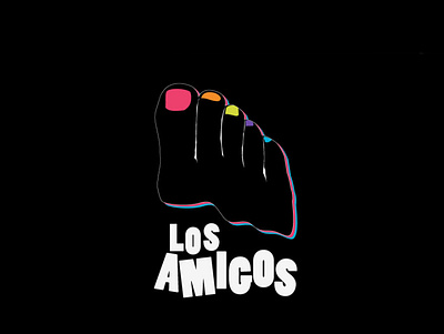 Los Amigos branding design icon illustration logo typography