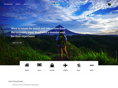 Go Travel Mockup adobe xd travel agency web design