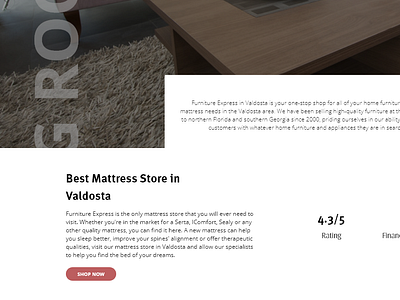 Furniture Express Redesign adobe xd ui ux web design