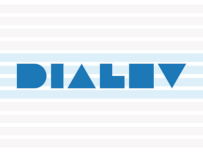 DIALEV LOGO line logo logotype mark simple symbol typography