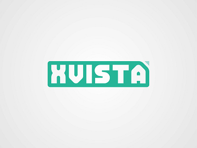 XVISTA logo branding green illustration logo logotype mark new energy simple typography