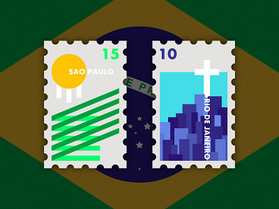 Travel of Stamp—Brazil