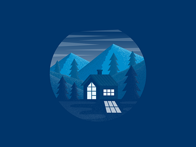 Mountain house app branding design graphic design house illustration logo mountain snow ui vector