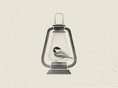 lantern | illustration for my diary bird illustration lantern minimalism print simple