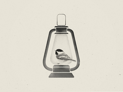lantern | illustration for my diary bird illustration lantern minimalism print simple