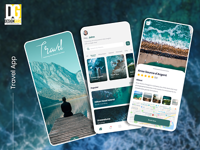 Travel App | By DesignGare app travel-app ui ux