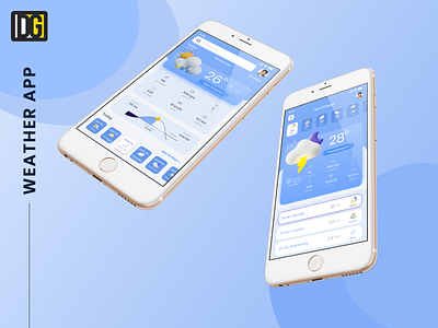 Weather App | By DesignGare app design mobile app ui uiux ux weather app