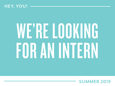 Internship Alert! design hiring internship job photography summer