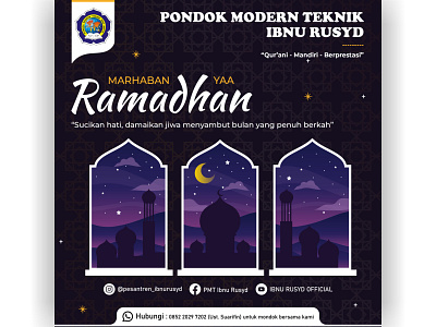 Ramadhan Flyer blue design flyer graphic design