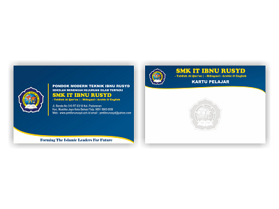 Student Card blue design gradient graphic design