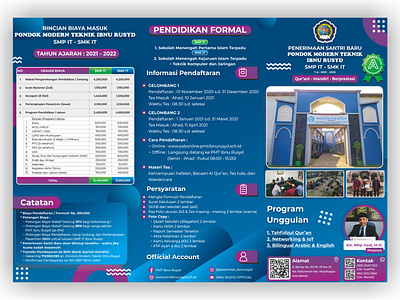 New Student Admission Trifold A4 Brochure (2021 - 2022) #Front