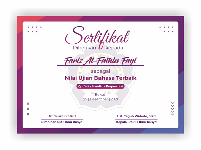 Award Certificate #2 certificate design graphic design