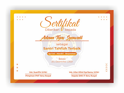 Award Certificate #3 certificate design graphic design