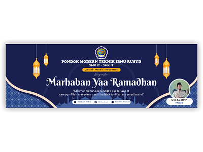 Ramadhan 2022 Banner blue branding design graphic design illustration line