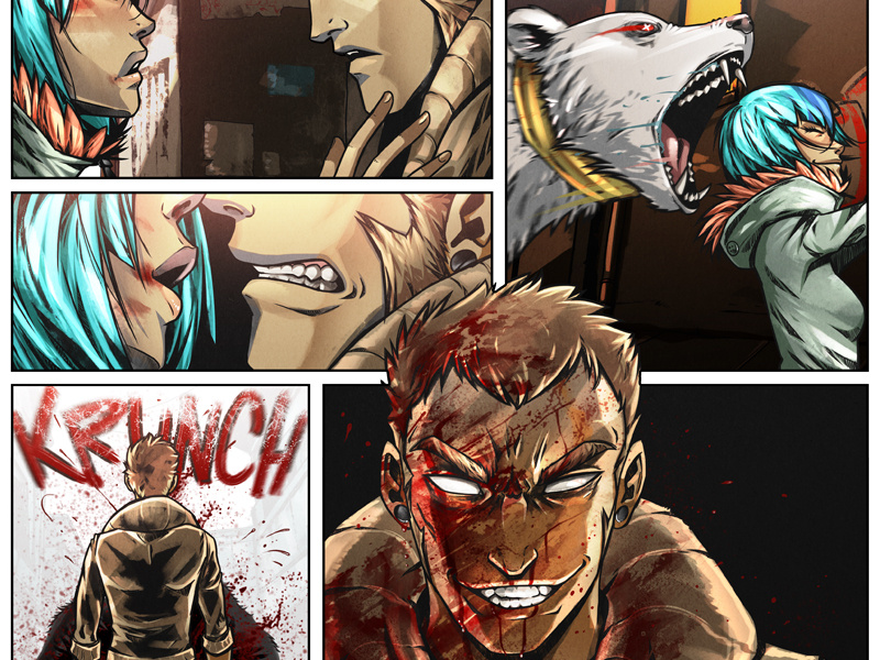 Scout Crossing Graphic Novel Panels graphic novel scout crossing ink