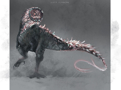 Owl Creature Concept Scott Ferguson concept art fantasy art illustration scott ferguson