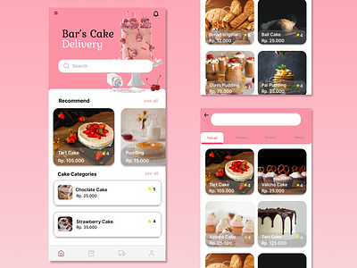 Cake Delivery App Mobile app app mobile cake cake delivery delivery design food food delivery ui ui design
