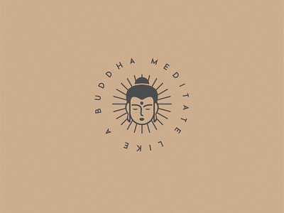 Buddha branding buddha design digital art flat flat art flat loogo graphic design illustration illustrator line art line art logo logo logo for sale logo inspiration logotype meditation ui vector