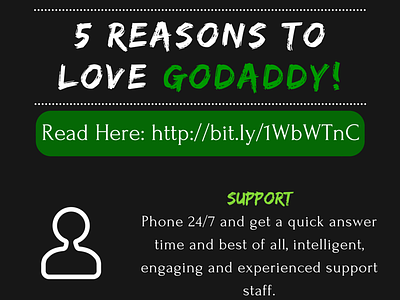 5 Reasons to LOVE GoDaddy! domains godaddy web design web develpment website domain