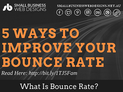 5 Ways To Improve Your Bounce Rate bounce rate graphic design infographic website design