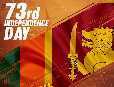 Sri Lanka 73rd Independence Day advertising creativeuniix facebook graphic design illustration independence instagram motion graphics social media post srilanka uniixstudio