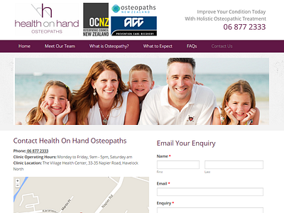 Osteopath NZ Web Design small business web design web design