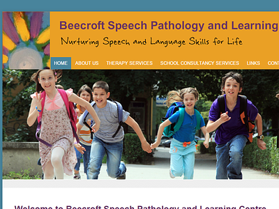 Beecroft Speech Learning Centre speech pathology websites web design sydney