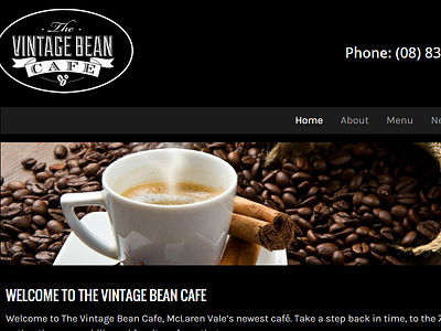 The Vintage Bean (Web Design Adelaide) adelaide design web