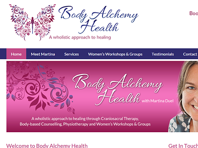 Body Alchemy Health australia body alchemy health business website small business sme web design web design services web development